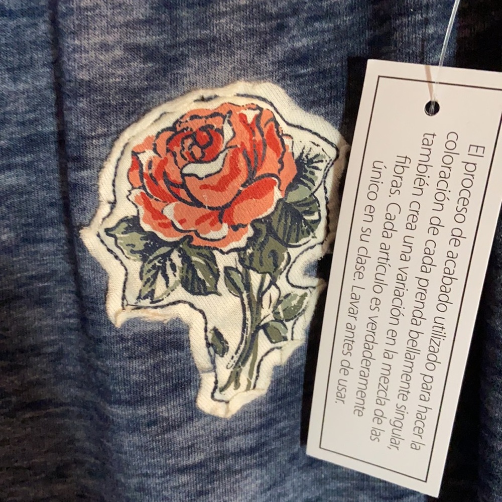 New No Boundaries Super Soft Burn Out Rose Joggers SZ MED - Picture 3 of 6